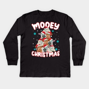 Mooey Christmas Kids Long Sleeve T-Shirt